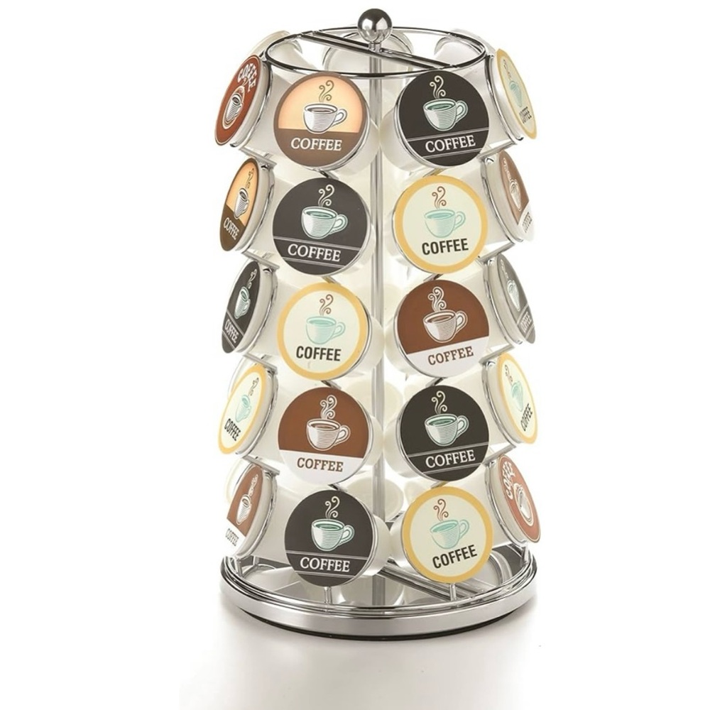 π NWOT K-Cup 35 Coffee Pod Carousel in a Stylish Chrome finish - Picture 3 of 3